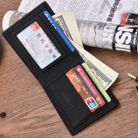 Dompet Pria Pendek Sederhana Kasual Kulit PU Dompet Pria
