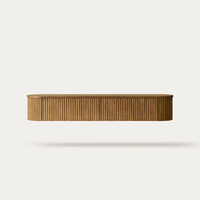 Table console en bois naturel moderne KUMUSI pour salon d'appartement