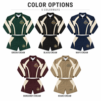 Ensemble de survêtement personnalisé à séchage rapide et respirant, deux pièces, colorblock, coupe-vent pour homme, ensemble de jogging court