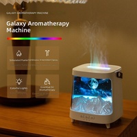 Nouveau Diffuseur d'Arômes Humidificateur Imitation Planète Galaxie, Machine à Parfum Flamme Colorée pour Usage Domestique, Diffuseur USB