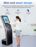 Autogestion de haute qualité Écran tactile permanent au sol Machine à faire la file d'attente automatique personnalisée Distributeur de billets Kiosque de file d'attente