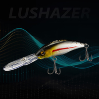 Leurre de pêche artificiel Long Lip Diving Minnow Crankbait 10cm 9g en plastique dur pour la pêche au bar et au brochet