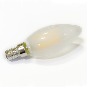 C35 E14 E27 4W LED NẾN Filament nến bóng đèn trang trí nội thất hổ phách mờ với B22/<span class=keywords><strong>E26</strong></span> loại cơ sở 110-240V <span class=keywords><strong>Dimmable</strong></span> - Product Image 4