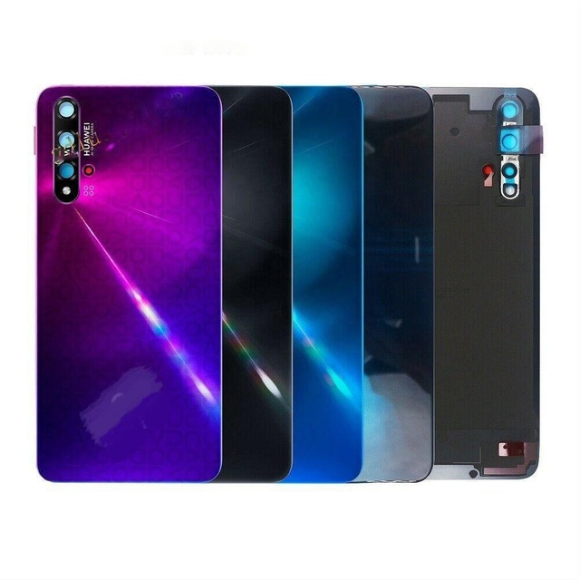 IPARTS Replacement Back Glass for Huawei Nova 5T YAL-L21 YAL-L61 YAL-L71 YAL-L61D Battery Cover Rear Housing Door Camera Lens