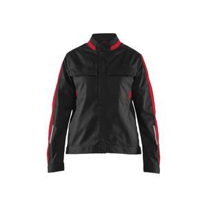 BLAKLADER - 444318329956M Chaqueta industrial para mujer elástica Negro/Rojo-EAN 7330509893845 CHAQUETAS DE TRABAJO - Product Image 1