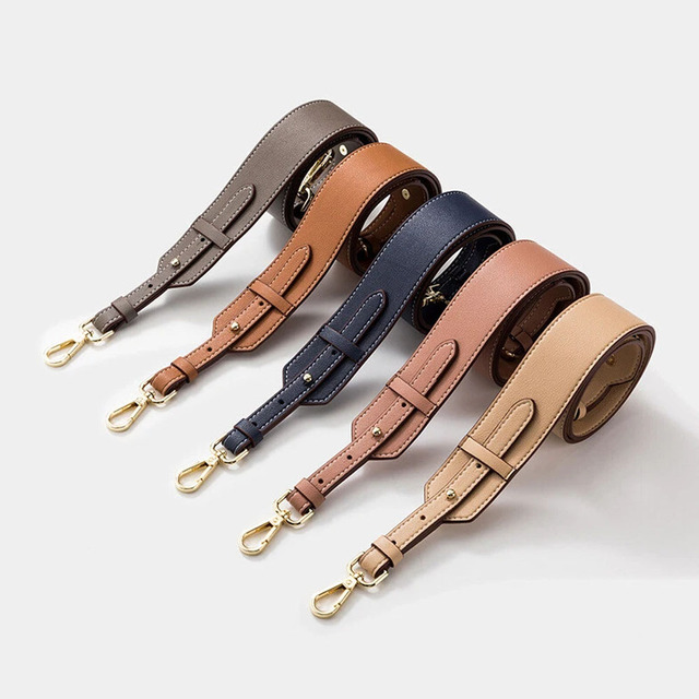 Multicolor Custom Logo Luxury Personalized Detachable Leather Strap Crossbody Shoulder Straps Adjustable Durable Bag Strap