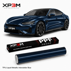 Vinilo para Envoltura de Autos XP3M, Color Azul Metálico Interstellar, TPU con Brillo Metálico Líquido, 7.5 Mil, Autoregenerable, Antiarañazos - Product Image 1
