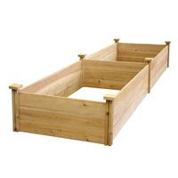 Lit de jardin surélevé en bois, usine, pour légumes, planteur surélevé