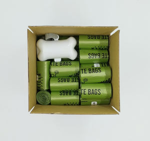 Deep <b>Green</b> 50-Roll Eco-Friendly Dog Poop <b>Waste</b> Collection <b>Bags</b> Logo Branded Box Plastic Dog <b>Bag</b> Dispenser Pet <b>Waste</b> Disposal - Product Image 5
