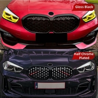 Grille de calandre avant à motif diamant pour BMW Série 1 F40 2019-2024, remplacement de la calandre de pare-chocs, accessoires de rechange