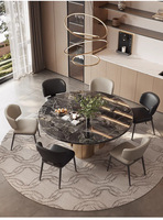 Chaise de salle à manger en cuir avec cadre en acier mobile, style italien minimaliste nordique moderne, avec dossier de luxe léger pour la maison