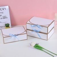Boîtes cadeaux en papier avec ruban décoratif en gros, boîtes à dragées pour mariage, cadeaux de mariée, emballages pour cadeaux d'anniversaire et de fêtes