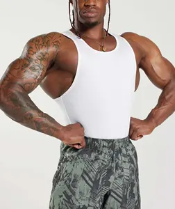 Wholesales Custom Men Sports Tank Tops Gym Workout Lightweight Blank Breathable Bodybuilding Sleeveless T Shirt Stringer Vest