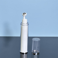 Rechargeable 5ml Cosmétique Argent Airless Lotion Pompe À Vide Bouteille Recharge 10ml 15ml pour Peau Sérum