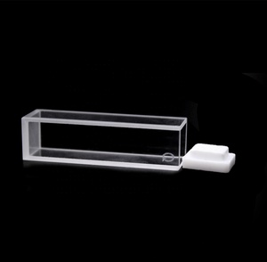 Microlab ilmiah 10mm kuarsa kaca <span class=keywords><strong>Cuvette</strong></span>, 4 sisi jelas, asam dan Alkali tahan - Product Image 4