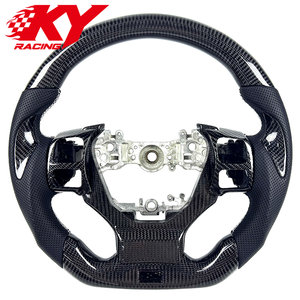 Volant en cuir et fibre de carbone personnalisé avec palettes de changement de vitesse pour Lexus IS IS250 IS350 ISF GS GSF RC RC350 RCF RX NX ES - Product Image 2