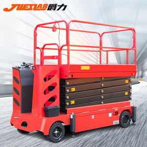 500kg capacité hauteur de 9m 2024 nouvelle marque Jueli entièrement électrique hydraulique travail aérien plate-forme Station conduite élévateur à ciseaux - Product Image 4