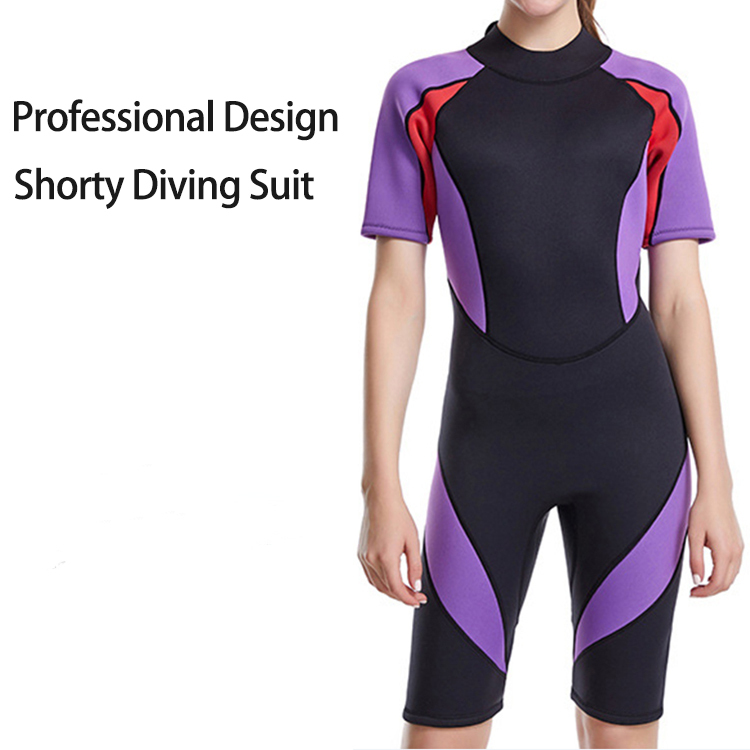 Muta in Neoprene da 2MM costume da bagno intero senza maniche da donna muta con Zip frontale surf nuoto Summer Beach Wear nuoto  18