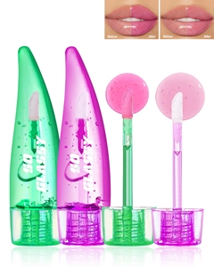 Brillo Labial con Cambio de Color de <span class=keywords><strong>Aloe</strong></span> <span class=keywords><strong>Vera</strong></span>, Aceite Labial con Color - 2 Piezas, Set de Regalo de Lápiz Labial Mágico con Cambio de Color, Hidratante y Transparente - Product Image 6
