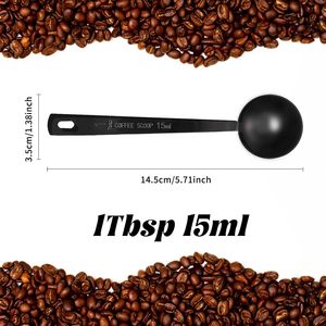 Cuillères doseuses en acier inoxydable 304 personnalisées en gros - Cuillères de 20 ml pour café et poudre de matcha - Product Image 2