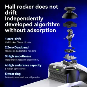 Control de Juego Inalámbrico Telescópico de Seis Ejes BSP D9 <span class=keywords><strong>para</strong></span> Tablet <span class=keywords><strong>PC</strong></span>, Joystick <span class=keywords><strong>para</strong></span> PS3, PS4, Android, IOS, Switch, Extensible - Product Image 5