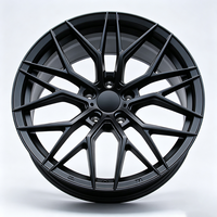 Jantes en alliage 5x120 5x112 5x114.3 15 16 17 18 19 20 pouces noires à rayons multiples pour voitures de sport Icar BYD BMW Audi Honda Toyota GR86
