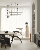 Suspension LED Liner Art Déco Créative Moderne Nordique pour Table à Manger, Îlot de Cuisine, Bar, Villa, Maison, Luminaire Ambiant