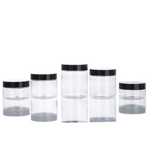 Barattolo trasparente per animali domestici a bocca larga 120ml 150ml 200ml 250ml barattolo per conserve cosmetici per la cura della pelle rossetto polvere sciolta 4oz 5oz 6.5oz 8oz - Product Image 1