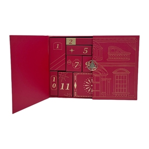 Luxury Large Christmas Lipstick Boxes Packaging Cosmetic Slide Drawer Big Size Magnetic Rigid Box Custom Packing Gift Box