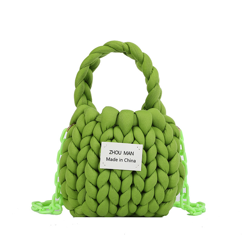 Kit de fabrication de sac au crochet vert
