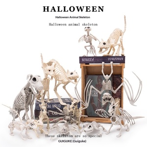 Decoración de Halloween con Esqueletos de Animales, Horripilantes y Oscuras, para Casa Embrujada, Modelo Interior de Ratón, Gato, Perro y Pájaro - Product Image 2