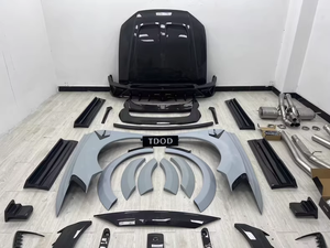 Kit envolvente de fibra de carbono para <span class=keywords><strong>Mansory</strong></span> modificado para <span class=keywords><strong>Audi</strong></span> <span class=keywords><strong>Q8</strong></span>/RSQ8 alta calidad nuevo parachoques delantero parachoques trasero falda lateral de labio delantero - Product Image 4