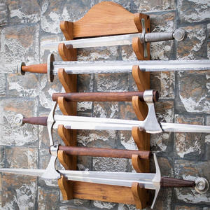 Support d'épée en bois massif support mural médiéval samouraï présentoir <span class=keywords><strong>Katana</strong></span> <span class=keywords><strong>porte</strong></span>-épée gladiateur épée - Product Image 4