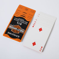 Jeu de cartes à jouer en plastique écologique personnalisable avec logo pour les jeux de poker de bar, les cadeaux d'entreprise, des solutions de marquage uniques