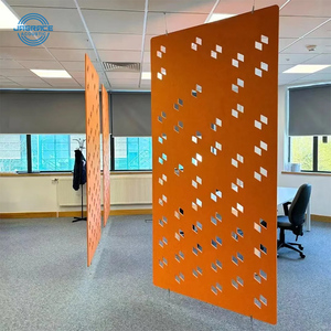 Pannello Acustico Jagrace 100% PET 12mm 1500g/m2, Rivestimento Fonoassorbente per Pareti di Centri Congressi e Scuole - Product Image 1