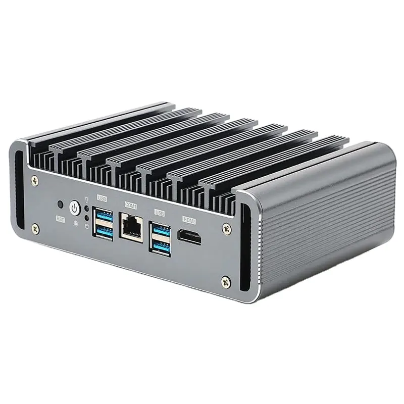 Fanless pfSense 3865U 3867U 3965U Mini PC industriale 6 lans Firewall dispositivi di sicurezza Router PC con supporto 4 * USB3.0 HD AES-NI