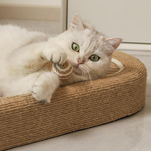 Kucing raksasa XXL tiang cakar untuk kucing besar 50cm bentuk bulat stabilitas kuat - Product Image 3