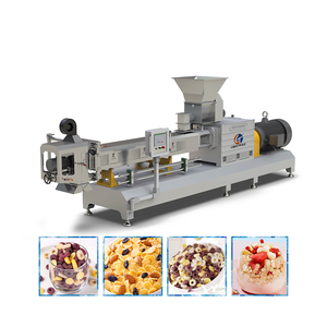 เครื่องอัดรีดเกล็ดข้าวโพดแบบอุตสาหกรรมเครื่องอบแห้งซีเรียลอาหารเช้าสายการผลิตอาหารสำหรับเคลือบเกล็ดข้าวโพด - Product Image 5