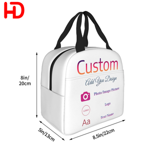 Lonchera Personalizada, Bolsa <span class=keywords><strong>de</strong></span> Almuerzo Personalizada para Mujeres y Hombres, Agregar Foto, Logotipo, Texto, Regalos Personalizados para el Trabajo, Bolsa <span class=keywords><strong>de</strong></span> Almuerzo <span class=keywords><strong>de</strong></span> Poliéster - Product Image 1