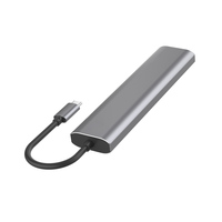 Hub multiport Type-C OEM ODM 7 en 1, station d'accueil USB C pour ordinateur portable