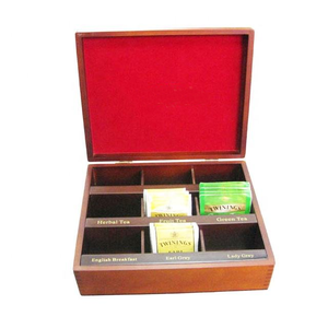 Venta de fábrica negro de <span class=keywords><strong>mdf</strong></span> de madera <span class=keywords><strong>caja</strong></span> de té - Product Image 2