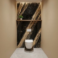 Dalle de marbre blanc texturé brillant de luxe, polie, 750x1500mm, 10mm d'épaisseur, vitrifiée, résistante à l'usure, antibactérienne, pour intérieur moderne