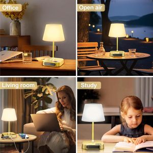 Dimmable LED Display Bath Lamp, IP55 Waterproof Shower Table Lamp,Wireless Rechargeable Battery <b>Light</b> for Camping,Bathroom - Product Image 6