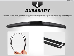 Limpiaparabrisas híbridos tipo U de alta calidad Premium, accesorios para coche con vida útil extendida para CLK Q7 Corolla Defender Sportage - Product Image 3