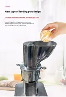 Extracteur de jus commercial tout inox 2000W pour fruits et légumes, moteur 1200W/1500W, machine à extraire le gingembre, haute performance 110V/220V/380V