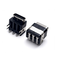 Meilleur prix Fabricant OEM Échantillons gratuits Connecteur USB Type-C 3 broches femelle à angle droit de type DIP personnalisable pour usage industriel