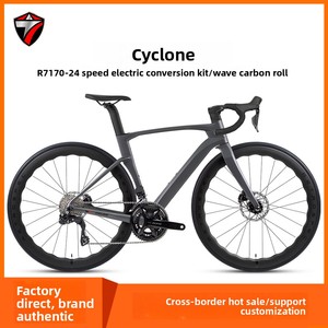 Vélo de route Twitter CYCLONE <span class=keywords><strong>Shimano</strong></span> <span class=keywords><strong>105</strong></span> Di2 Groupset, cadre en carbone aérodynamique, freins à disque hydrauliques, jeu de roues entièrement en carbone 700c - Product Image 1