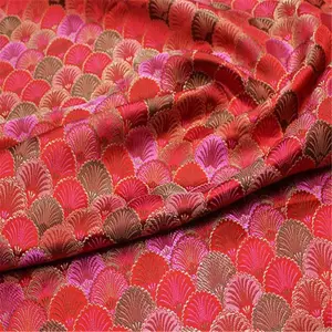 High Quality Shell Design Traditional Chinese Fast Delivery Brocade Fabric for Home Textile