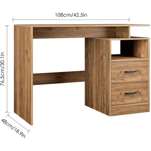 Escritorio de Estudio Comercial Simple <span class=keywords><strong>DECOHOME</strong></span>, Moderno Escritorio para Estudiantes con Cajonera, Mueble Multiusos para Almacenamiento y Juegos de Computadora - Product Image 6