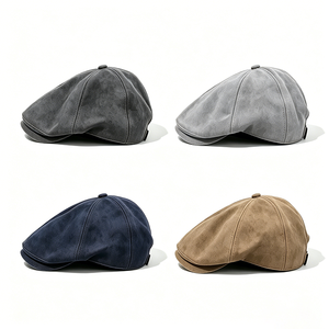 Gorra Newsboy de 8 Paneles, Estilo Gatsby, Tacto Gamuza Sintética, Octogonal, Correa Trasera Ajustable, Gorra Vintage con Visera, para Hombre y Mujer, Primavera, Otoño, Invierno - Product Image 6